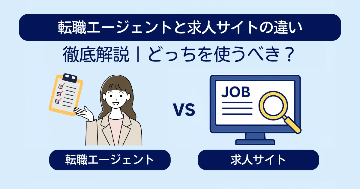 転職エージェントと求人サイトの仕組みを徹底比較